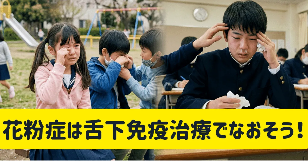 【スギ花粉症を根本から治す？】小児科医が舌下免疫療法を徹底解説！